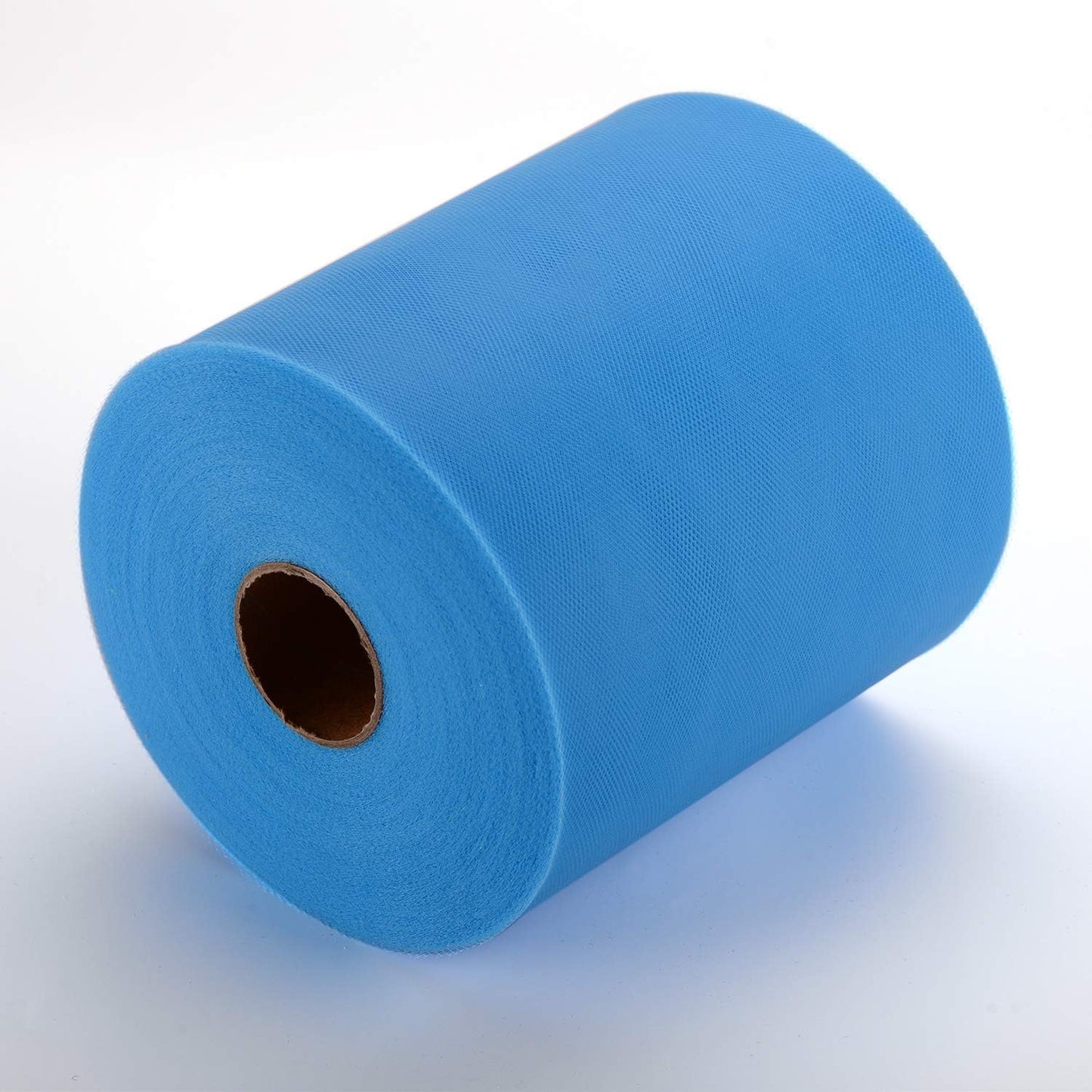 Tulle Fabric Roll, 6” by 200 Yards (600FT) Tulle Organza Fabric Spool for DIY Tutu Skirt Baby Shower Decor Wedding Backdrop Crafts Birthday Party Supplies (Light Blue)