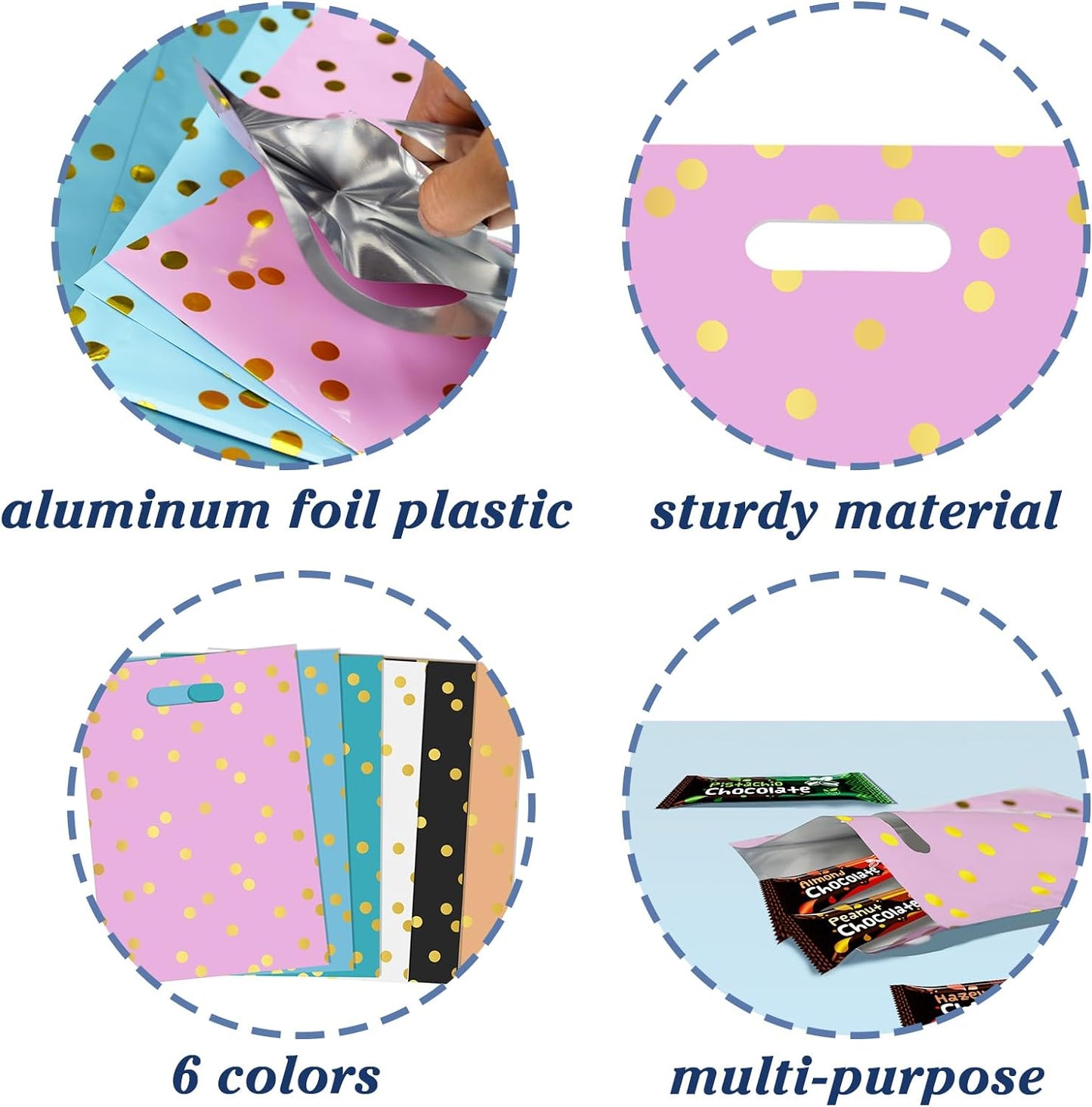 Kopokita 30PCS Party Favor Goodie Bags Goody Treat Small Gift Bags for Kids Birthday Party