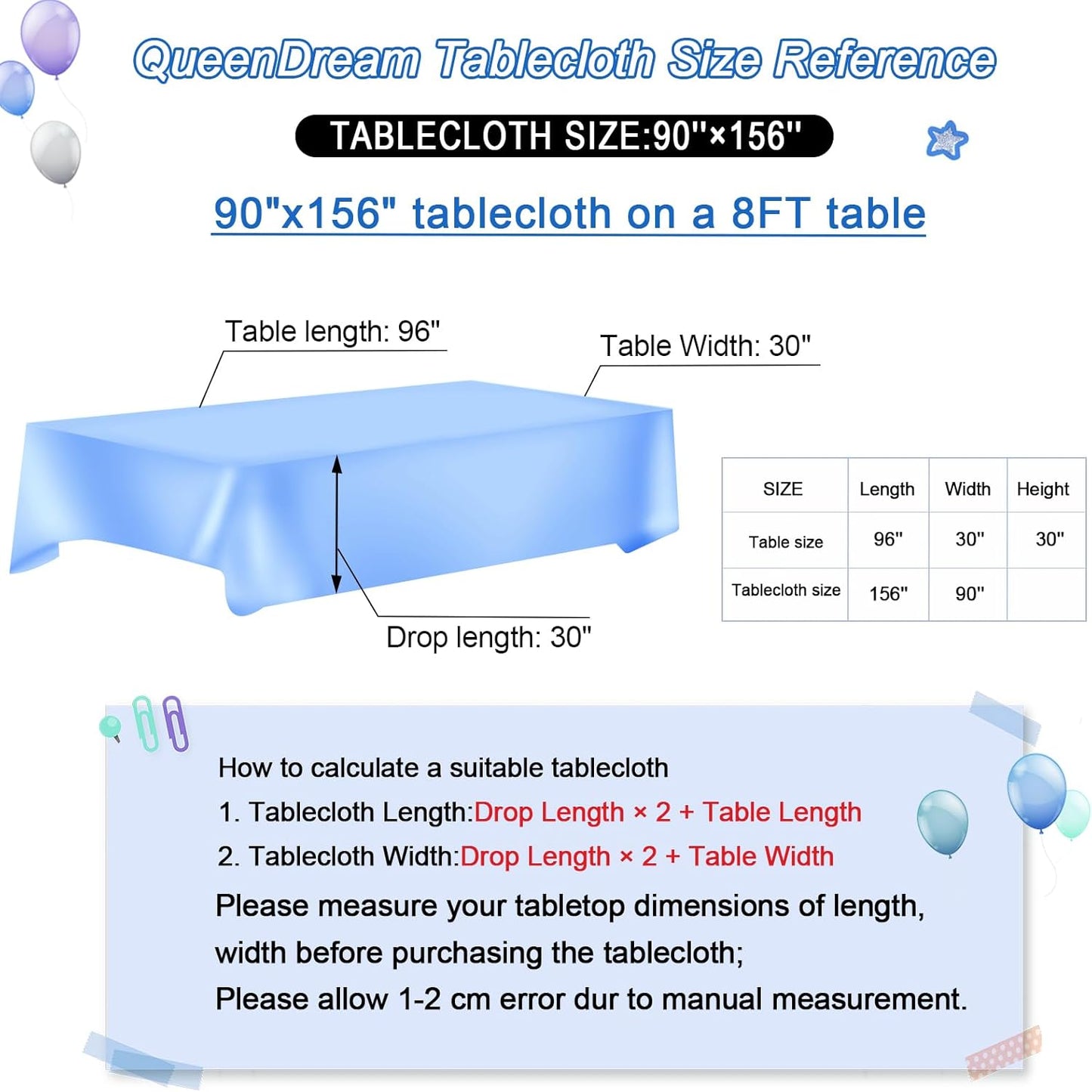 QueenDream Royal Blue Sequin Tablecloth for Party: Sparkly Tablecloth 90x156 - Royal Blue Table Decorations for Corporate Events Wedding Christmas