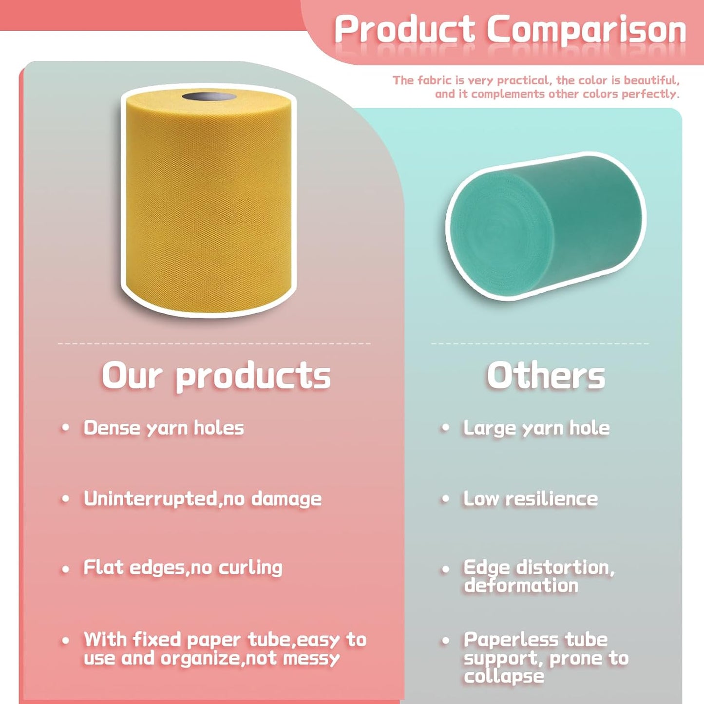 6" x 200 Yards Aztec Gold Tulle Fabric Rolls, Yellow Ochre Spool Tulle Ribbon for DIY Tutu Skirt Wedding Decoration Baby Shower Birthday Party Backdrop Christmas Gift Wrapping Bow Craft Supplies