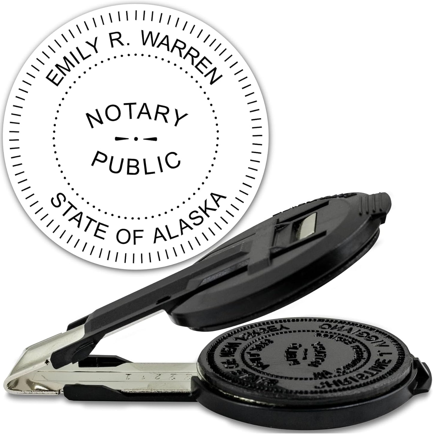 MaxMark Insert Only for Notary Seal Round Embosser for Alaska State