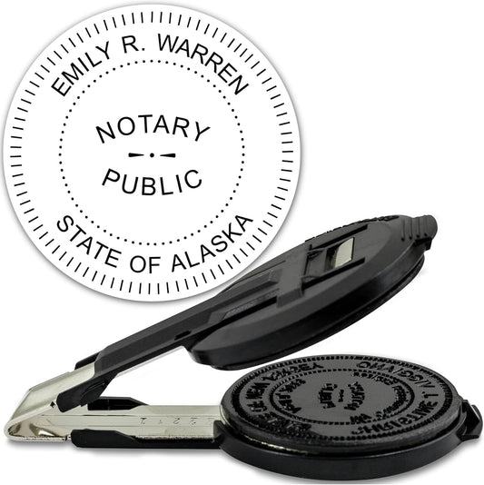 MaxMark Insert Only for Notary Seal Round Embosser for Alaska State