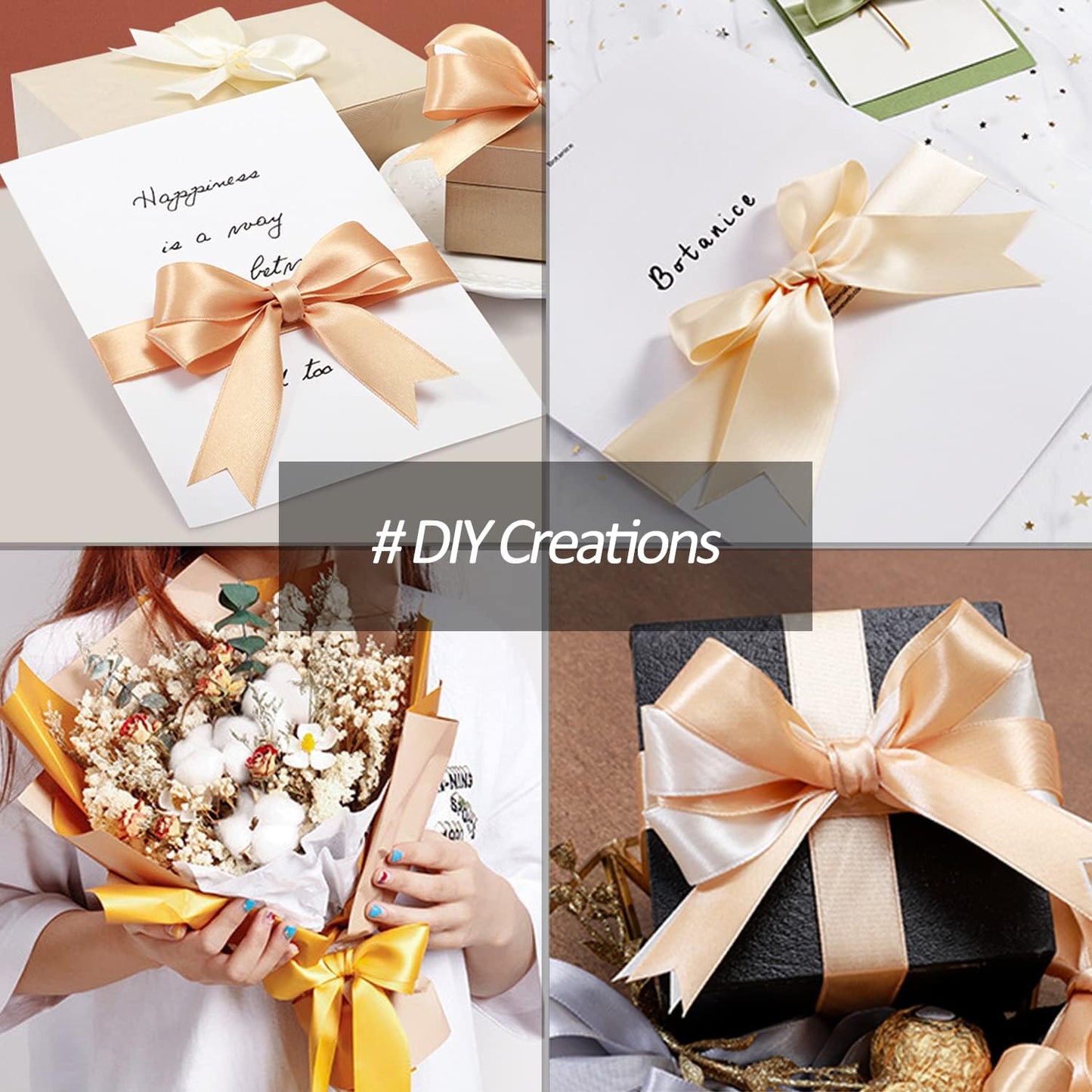 5/8" Wide x 100 Yards Single Face Polyester Satin Ribbon, Satin Ribbon for Crafts, Gift, Hair Bows, Wedding Party Decoration, Bow Making & Other Projects (Navy Blue)