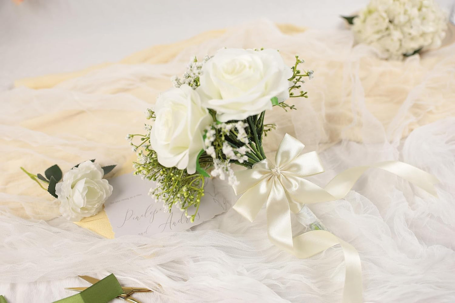 Beige Satin Ribbon 1 inch X Continuous 100 Yards, Single Face Polyester Ribbon Perfect for Gift Wrapping, Flower Bouquet, Wedding Decor, Crafts, Bow Making, Sewing and More