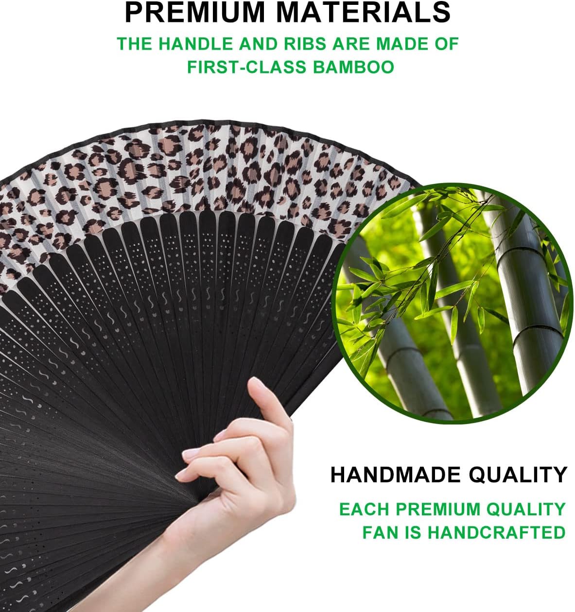 Amajiji Small Folding Hand Fan for Women, Chinese Japanese Vintage Style Bamboo Silk Fans for Party Wedding Dancing Decoration Gift Performance (AM-06)