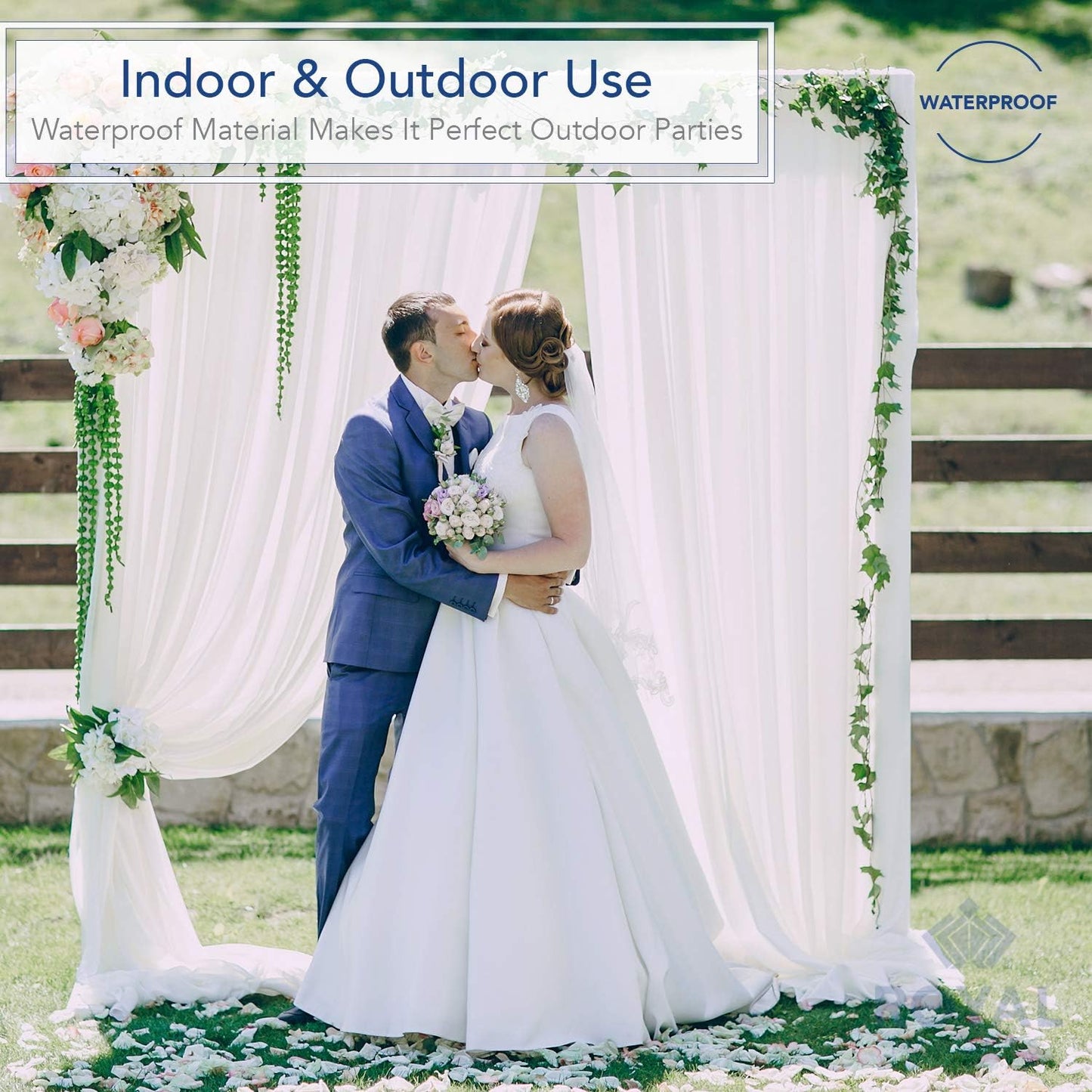 Royal Imports 54” Fabric Tulle Bolt for Wedding Party Decoration Bridal Shower - Tutu Roll, Netting Spool Ribbon Wrapping, White, 40 YDS