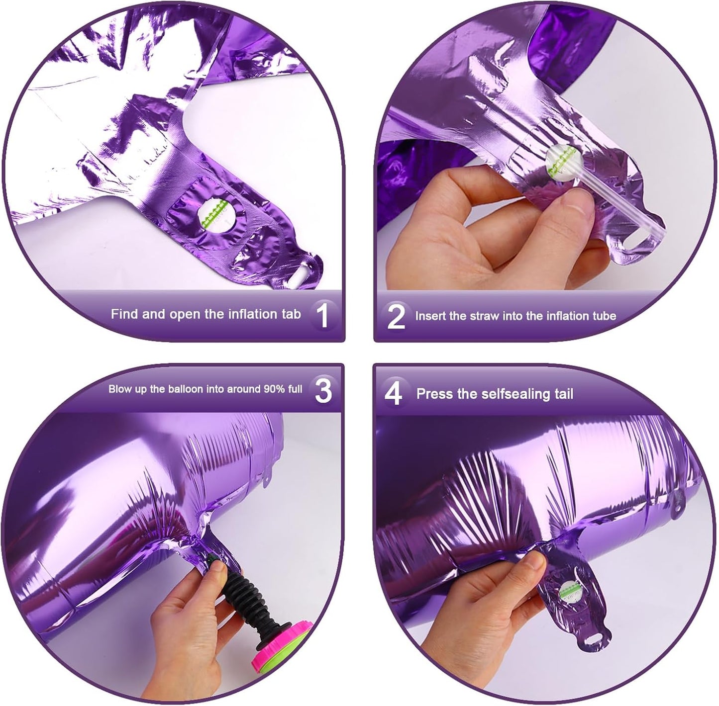 40 Inch Big Purple 9 Balloon Number, Jumbo Giant Happy 9th 19 29 39 49 99 Birthday Party Decorations, Large Nine Mylar Foil Anniversary Birthday Party Engagement Decorations