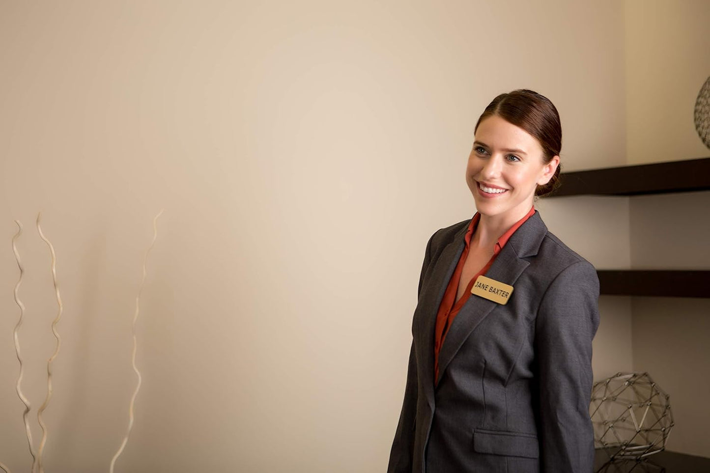 Custom Engraved Name Tag Badges – Personalized Identification with Pin or Magnetic Backing, 1 Inch x 3 Inches, Radiant Gold/Black