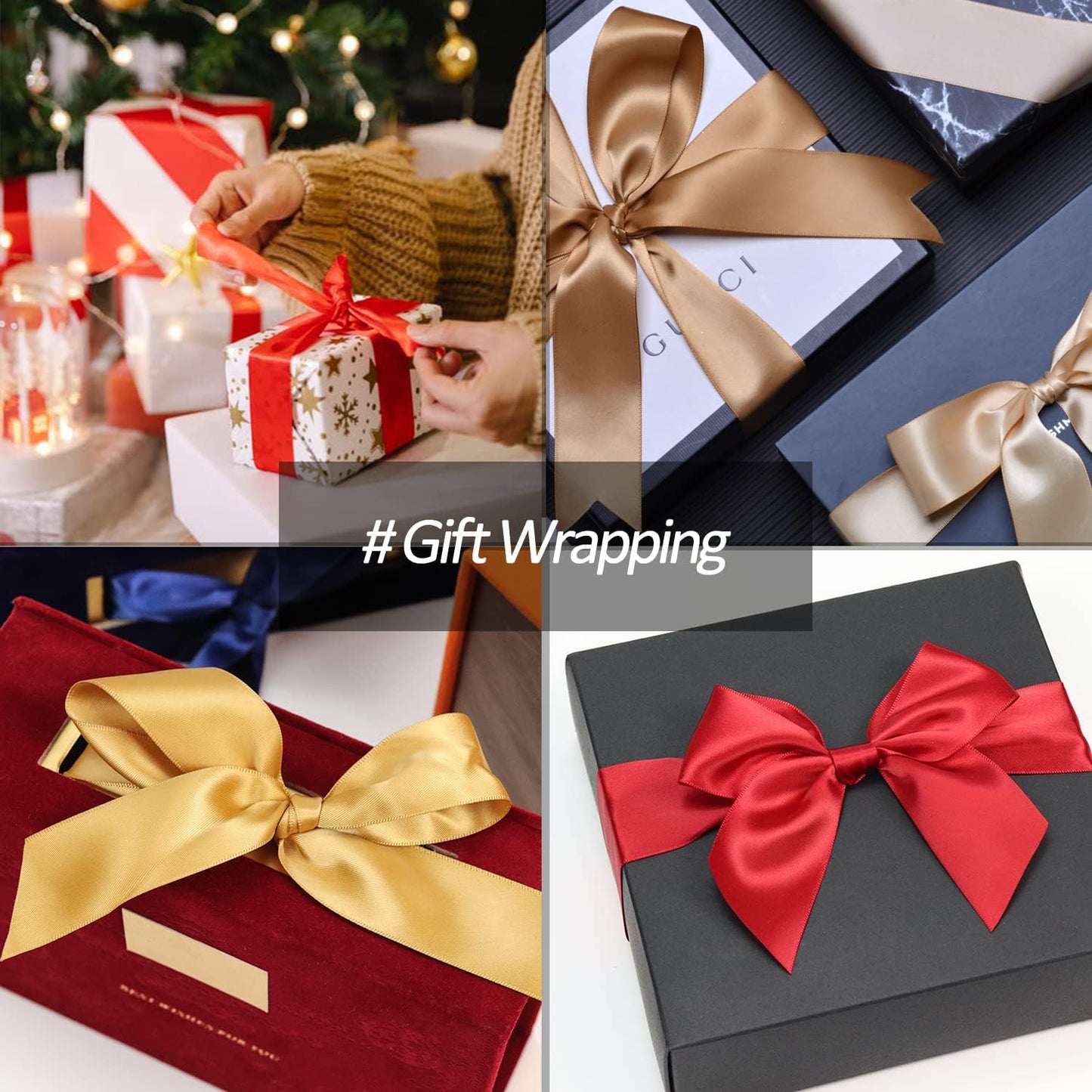 1" Wide x 100 Yards Single Face Polyester Satin Ribbon, Satin Ribbon for Crafts, Gift, Hair Bows, Wedding Party Decoration, Bow Making & Other Projects (Green)