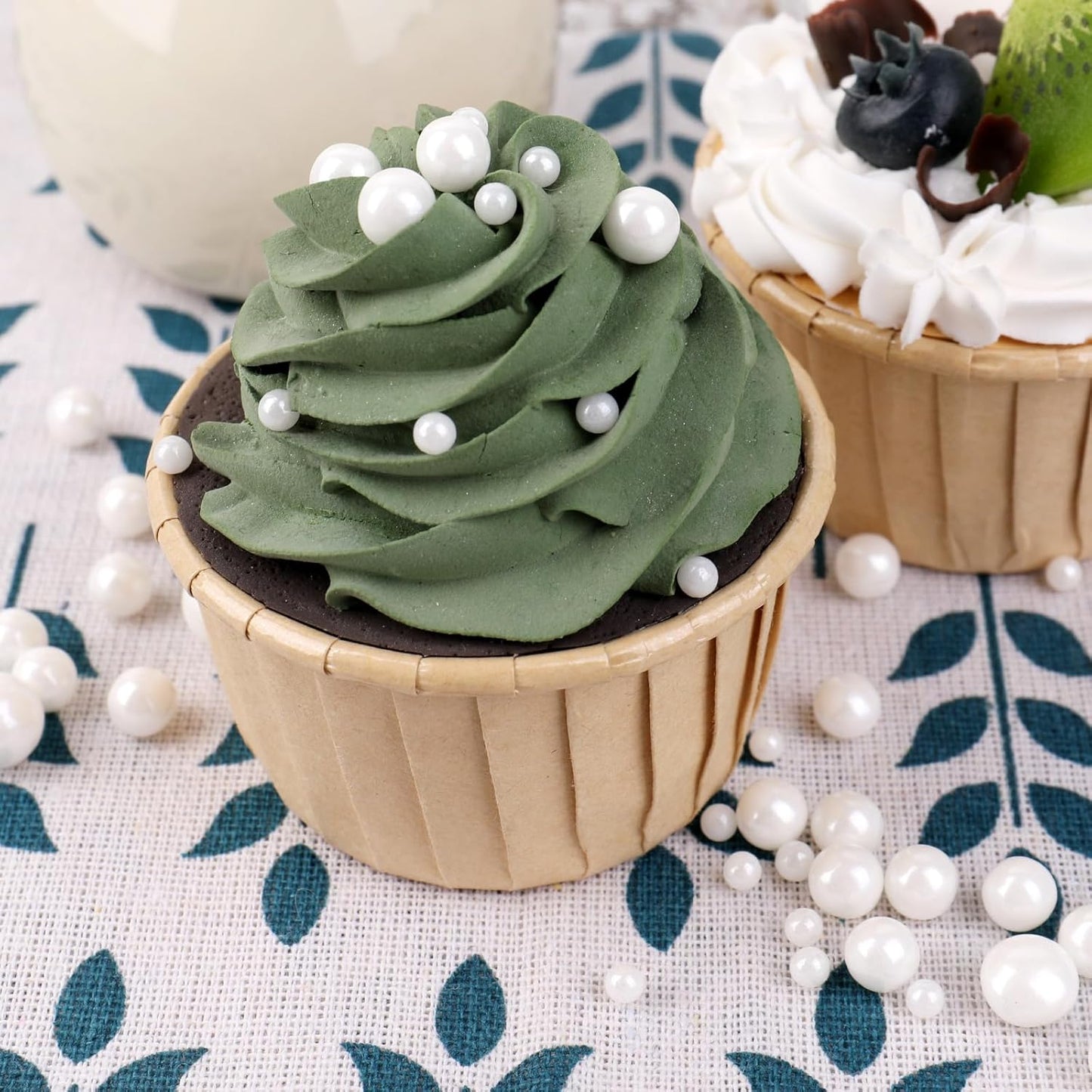 Sprinkles for Cake Decorating, 11Oz 6 Colors Gold Silver White Black Pearl Sprinkles Mix for Cake Cupcake Ice Cream Donuts Cookie Baking Toppings