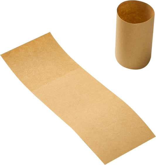 Germiwipe Paper Napkin Band Box of 500,Napkin Rings Self Adhesive,Silverware Wraps Bands (Kraft, Kraft - 500pcs)
