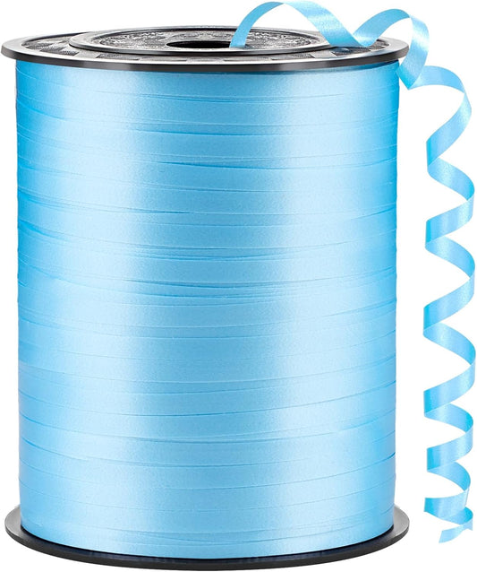 500 Yards Light Blue Curling Ribbon-Balloon String-Balloon Ribbon Roll for Party Decoration, Gift Wrapping, Wedding, Art Crafts, Florist Flower