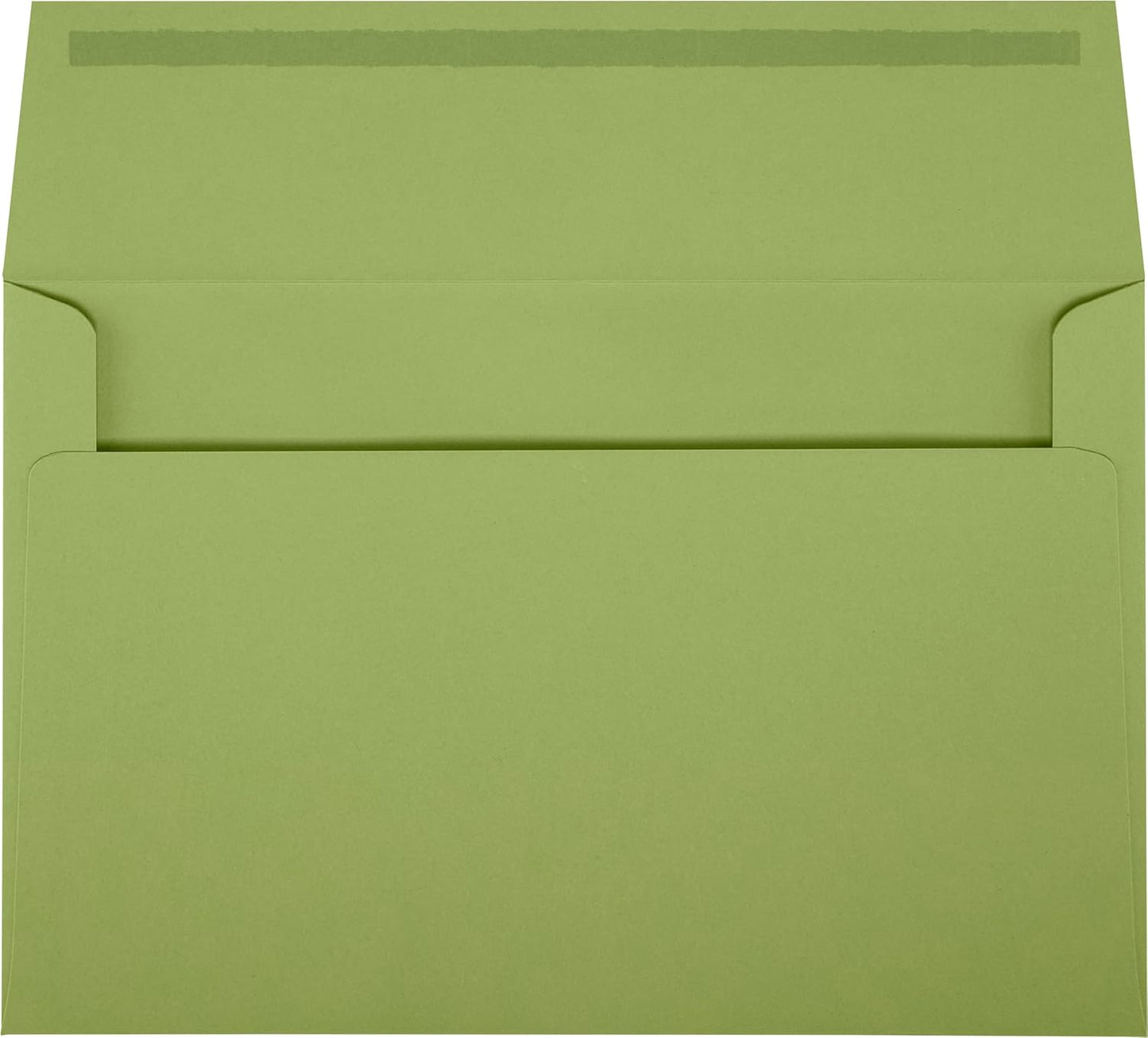 LUXPaper A9 Invitation Envelopes | Peel & Press | 5 3/4" x 8 3/4" | Avocado Green | 80lb. Text | 50 Qty