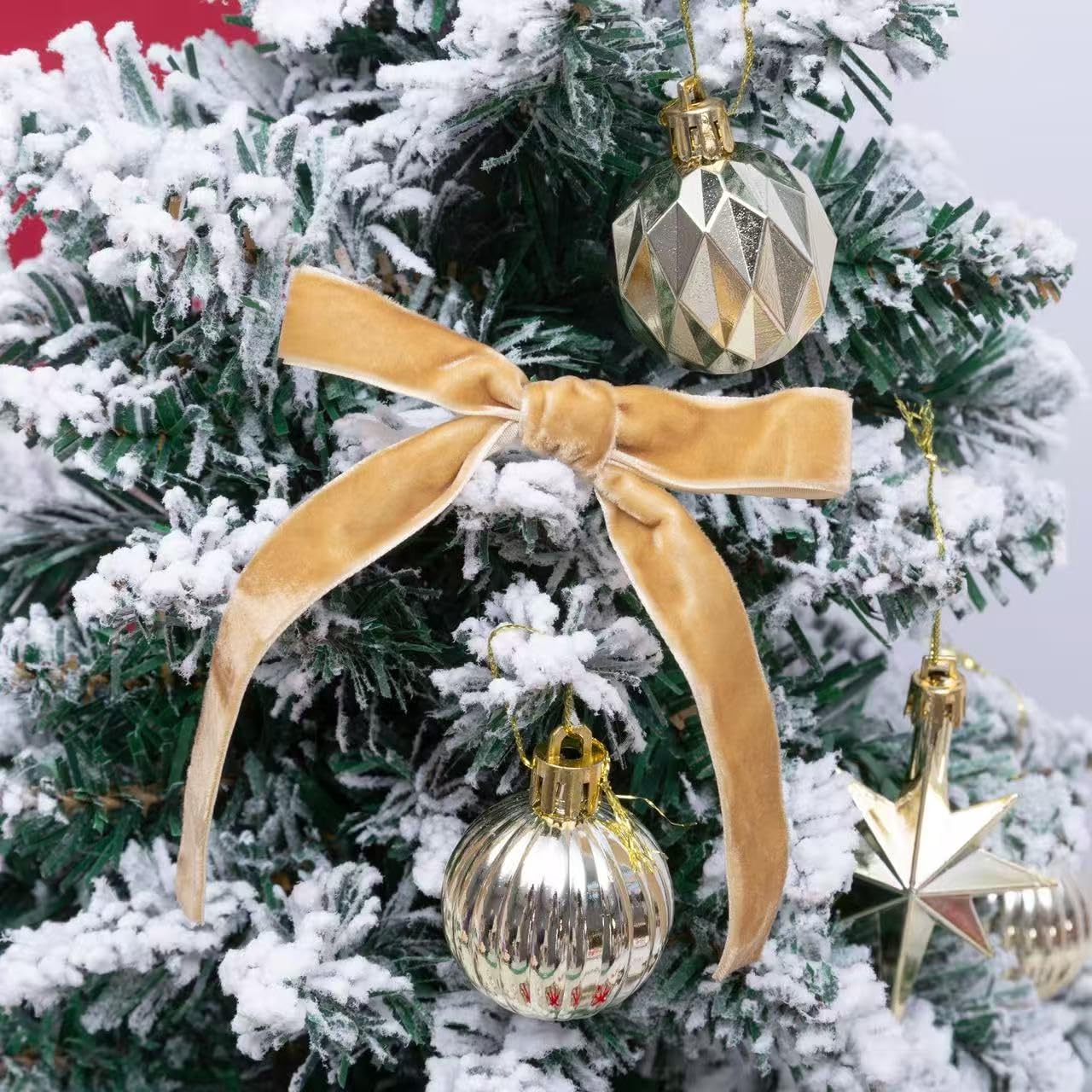 Vintage Khaki Velvet Ribbon, 5/8 Inch X 25Yd