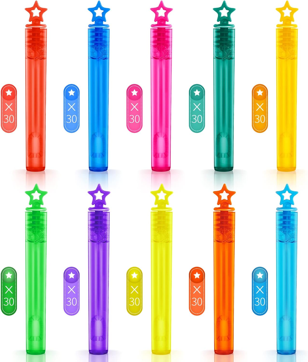 300 Pieces Mini Bubble Wands,Bubble Party Favors Assortment Toys for Kids,Themed Birthday, Halloween, Goodie Bags, Carnival Prizes, Wedding, Bubble Maker Toys for Kids,Outdoor Gifts for Girls & Boys