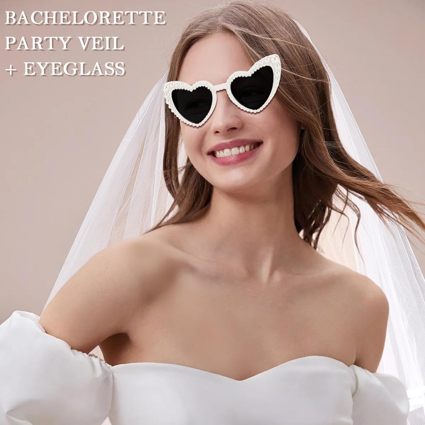 Canitor Veil Set Bachelorette Party Favors Accessories Bridal Shower Favors Gifts For Bride