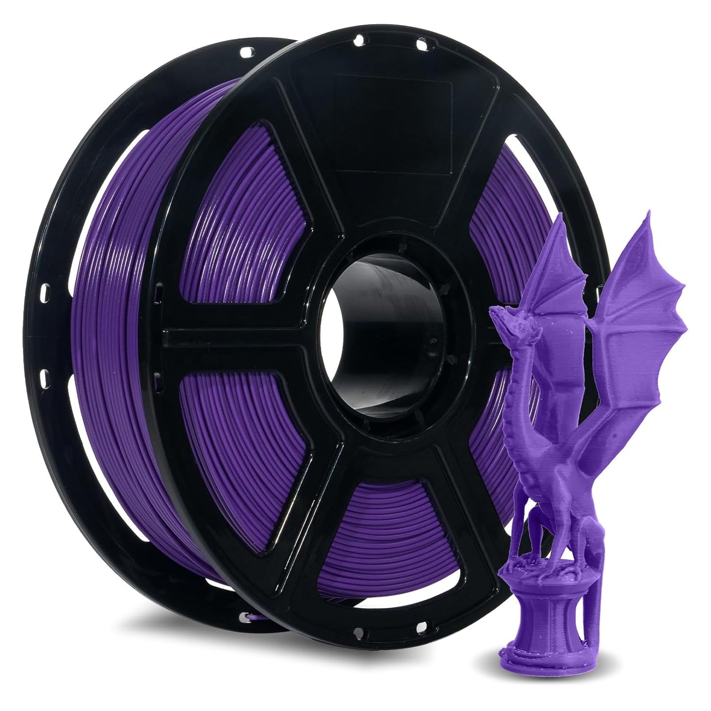 FLASHFORGE Rapid PLA Filament 1.75mm Purple, 500mm/s High Speed Printing, 3D Printer Filament 1kg Spool, Dimensional Accuracy +/- 0.02mm, Enjoy Exceptional Print Quality