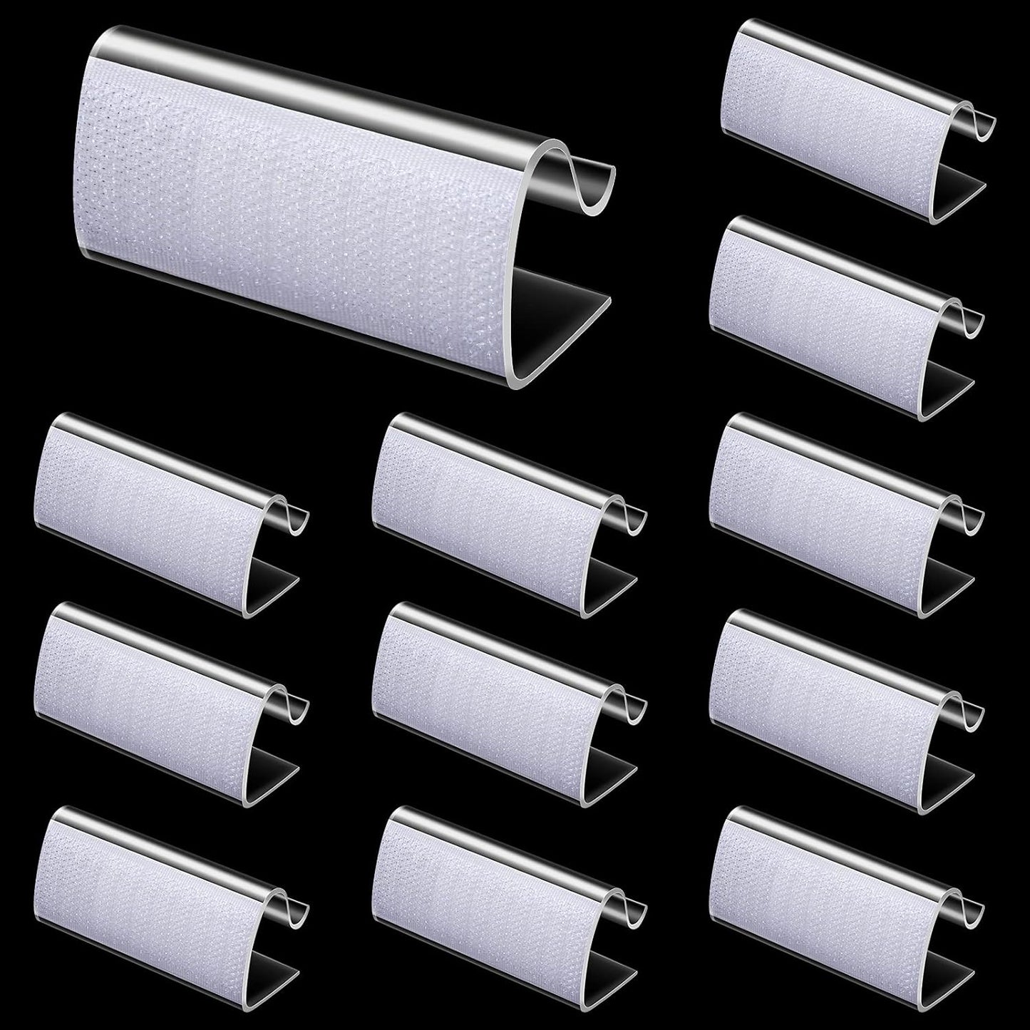 12 Pieces Table Skirting Clips Clear Tablecloth Clips for Indoor Outdoor Events Wedding Meeting Party Picnic Banquet