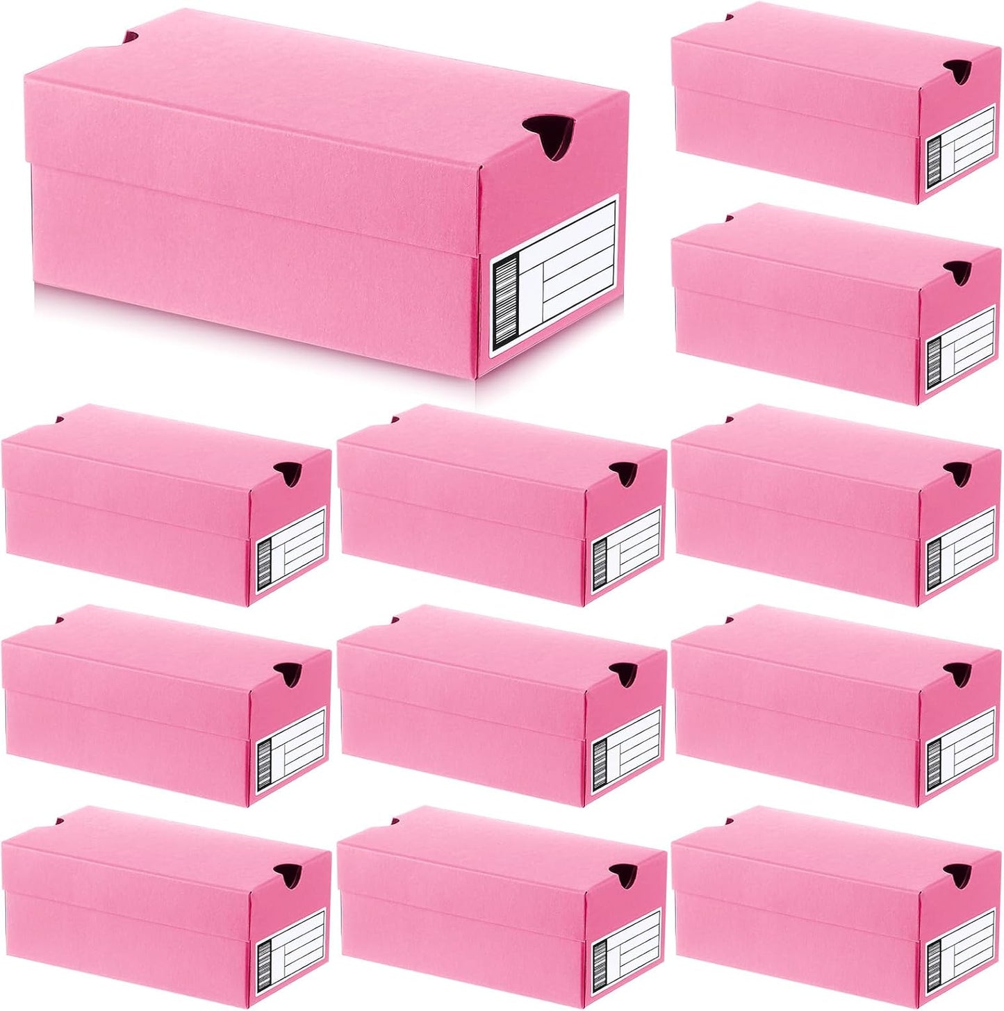 12 Sets Mini Shoe Gifts Boxes for Party Favors 4.7 x 2.5 x 2 Inch Sports Mini Sneaker Box with Editable Label for Candies Cookies Snacks (Light Pink, 4.7 x 2.5 x 2 Inches)
