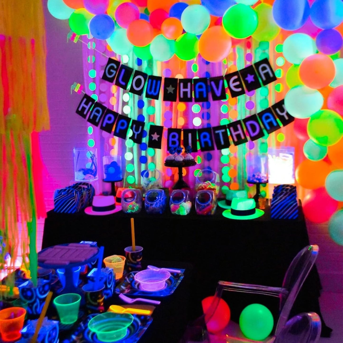 PartyWoo Purple Crepe Paper Streamers 4 Rolls 328 ft Pack of Neon Purple Crepe Paper for Graduation Baby Shower Halloween Birthday Party Decorations (1.8 Inch x 82 Ft/Roll), Purple-732