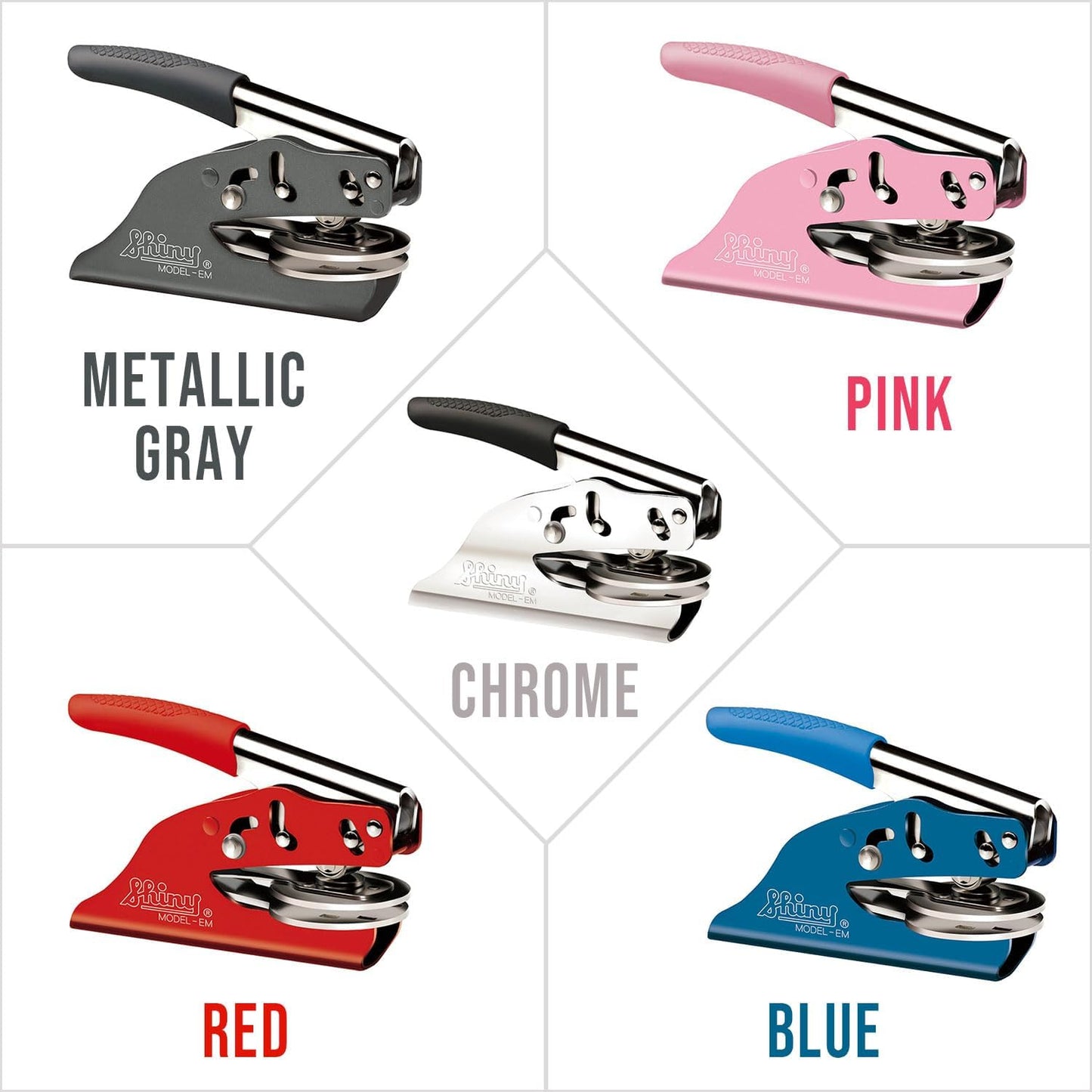 Custom Monogram Embosser - Personalize with Initials & Text - Hand-Held Embossing Stamp - Monogram, Seal Embosser Best for Books, Envelopes, Napkins - 1.625 inch