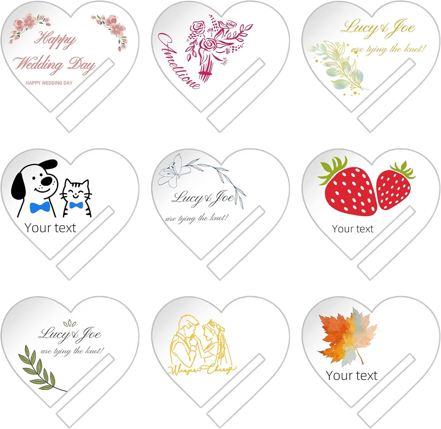 100 Pcs Wine Glass Name Tags, Personalized Wedding Drink Tags Reusable Circle Acrylic Labels Rim of Glass, Drink Markers to Write for Wedding Engagement Birthday Party Decorations