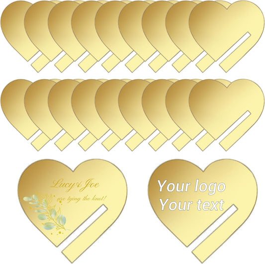 100 Pcs Wine Glass Name Tags, Personalized Wedding Drink Tags Reusable Circle Acrylic Labels Rim of Glass, Drink Markers to Write for Wedding Engagement Birthday Party Decorations