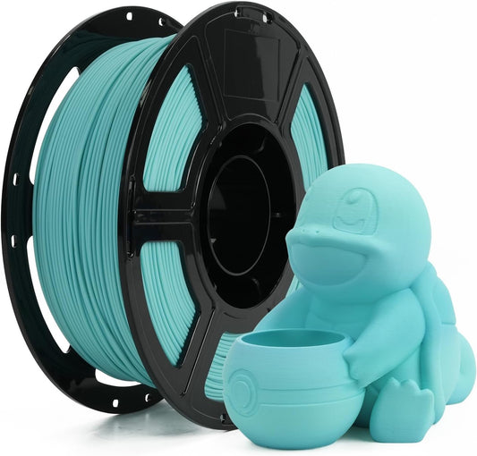FLASHFORGE Rapid PLA Matte Filament 1.75mm, High Flow Speedy 3D Printer Filament, Max 500m/s High Speed Printing, Easy to Remove Support & Non-Glossy Appearance (Medium Turquoise)