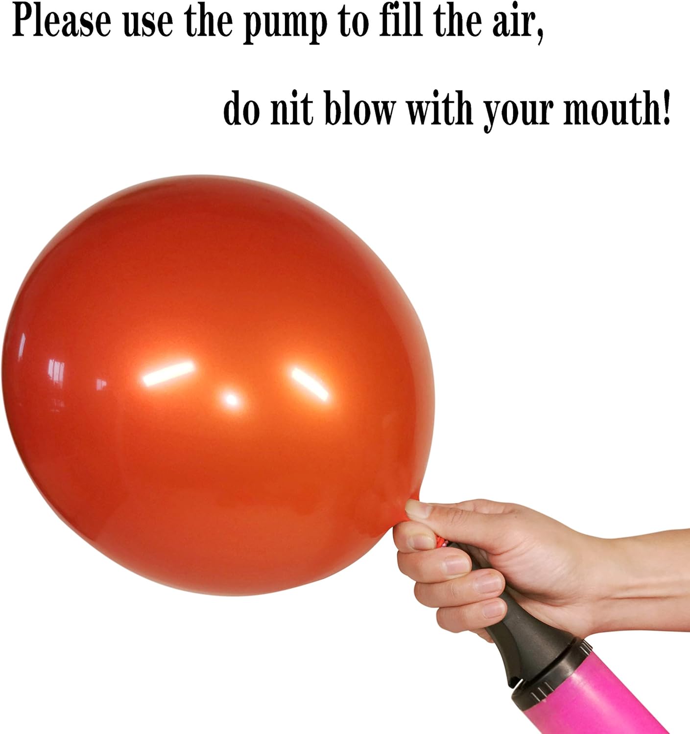 Metallic Orange Balloons, 50pcs 12 inch orange balloons, Double layer orange burnt balloons are more durable, suitable for wedding, birthday party balloon decoration.