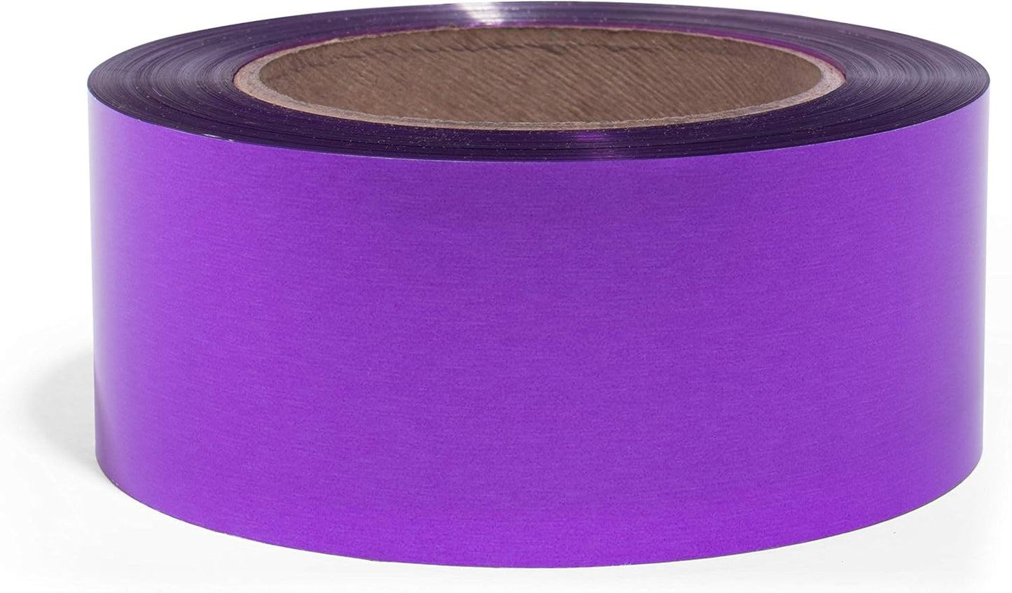 TCDesignerProducts Purple Metallic Streamer, 2 Inches x 500 Foot