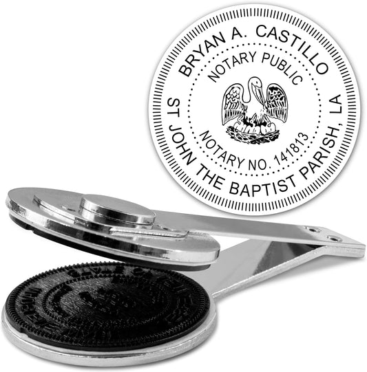 MaxMark Insert Only for Notary Seal Round Desk Embosser for Louisiana State