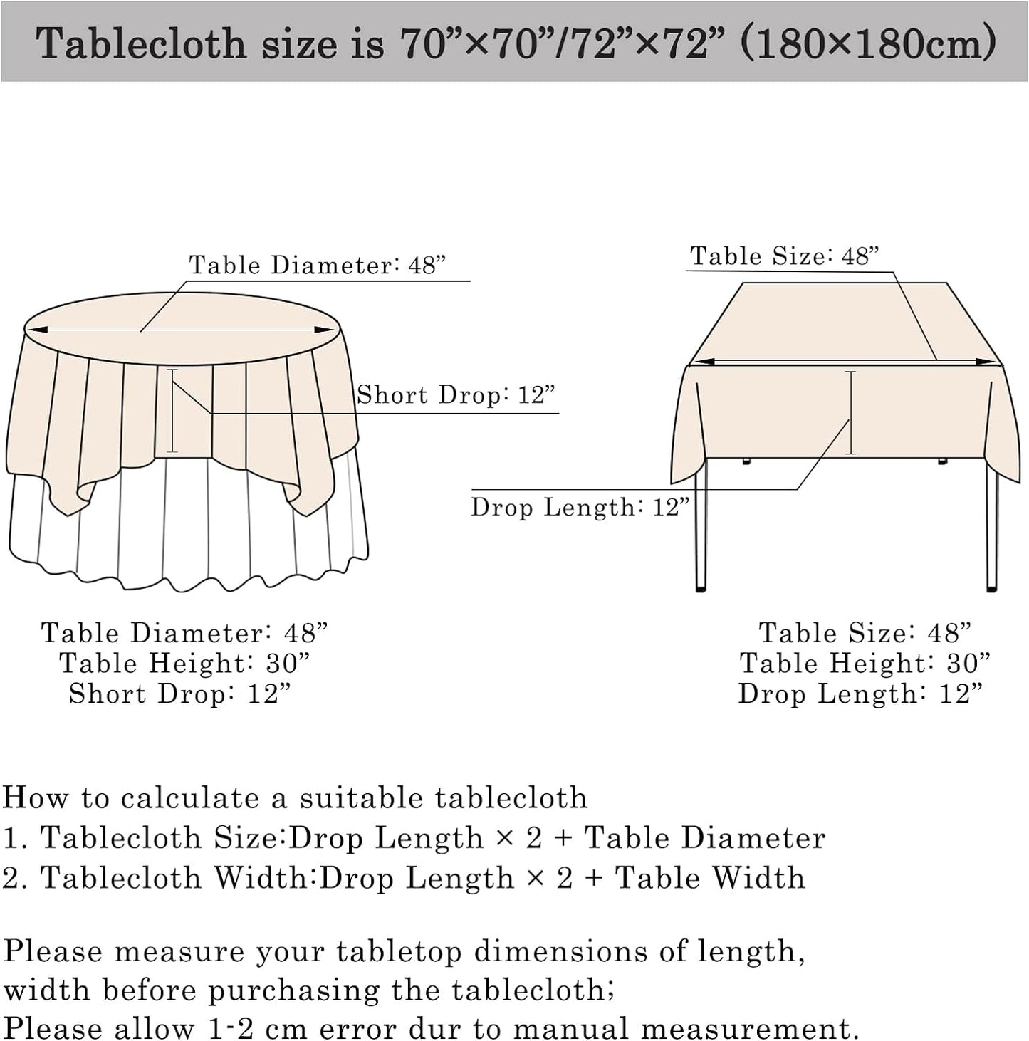 ShinyBeauty Lavender Table Cloths for Party 2 Packs, 72X72 Inch Sequin Tablecloths Square Shimmer Tablecloth Overlay Lilac Tablecloths Rectangular for Wedding, Birthday Tables