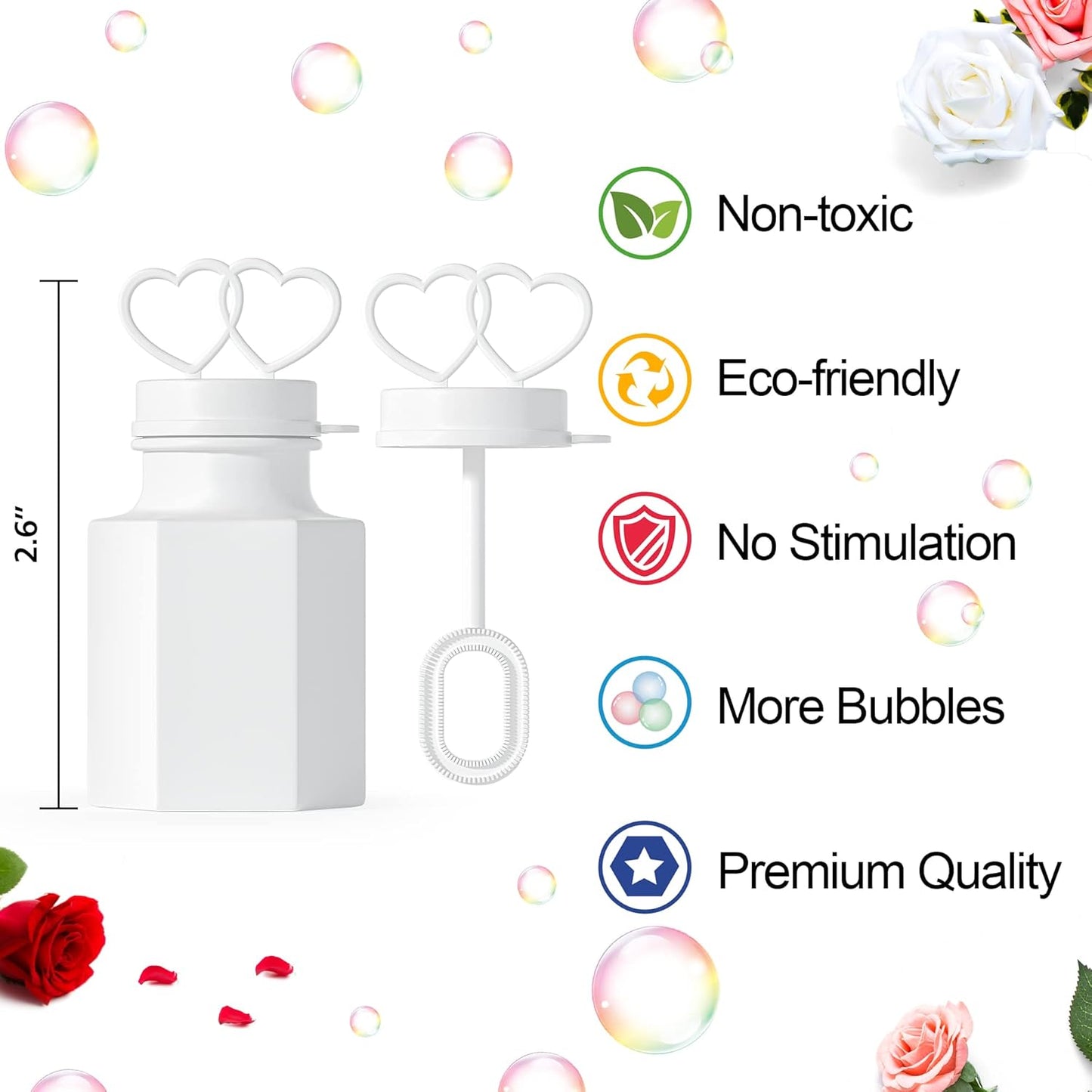 INSCRAFT 168 Pack Wedding Bubble,Bulk Party Favor for Wedding, Anniversary, Engagement, Bridal, Celebration, Valentine’s Day, Family Reunion, Gift for Couple Boy Girl