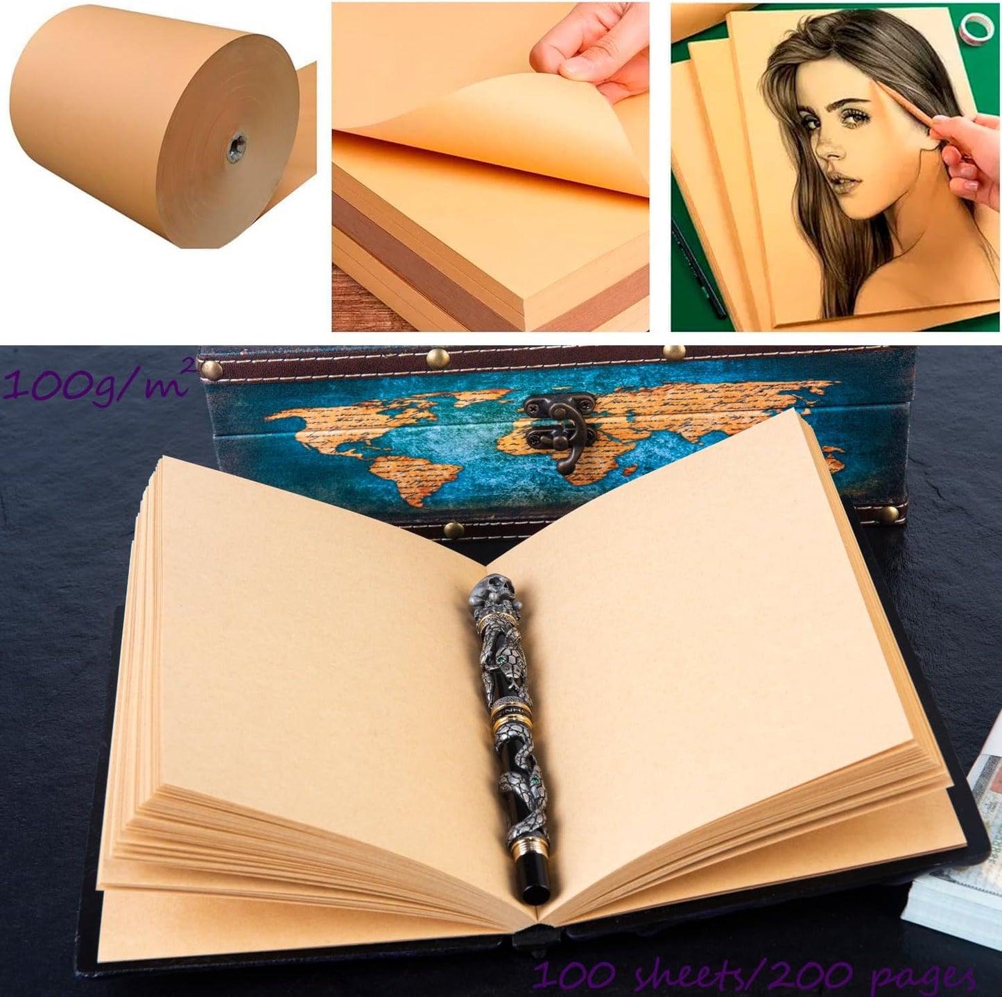 3D Dragon Eye Embossed Journal,Resin Engraving Notebook,Dnd notebook for Dragon Lovers ，Blank Paper,Hardcover Travel Notepad for Writing,Sketchbook,Collection,Gift,Decoration A4 and A5 Size (A5-Dark Purple)