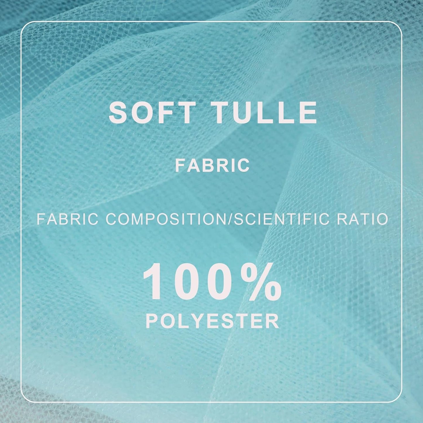 Light Blue Tulle Fabric Roll Spool Bolt (54 Inch by 40 Yards) Large Tulle Wedding Party Decoration, Tutu Skirt, Table Runner, Gift Wrapping, Bridal Shower, Soft & Drape (Baby Blue)