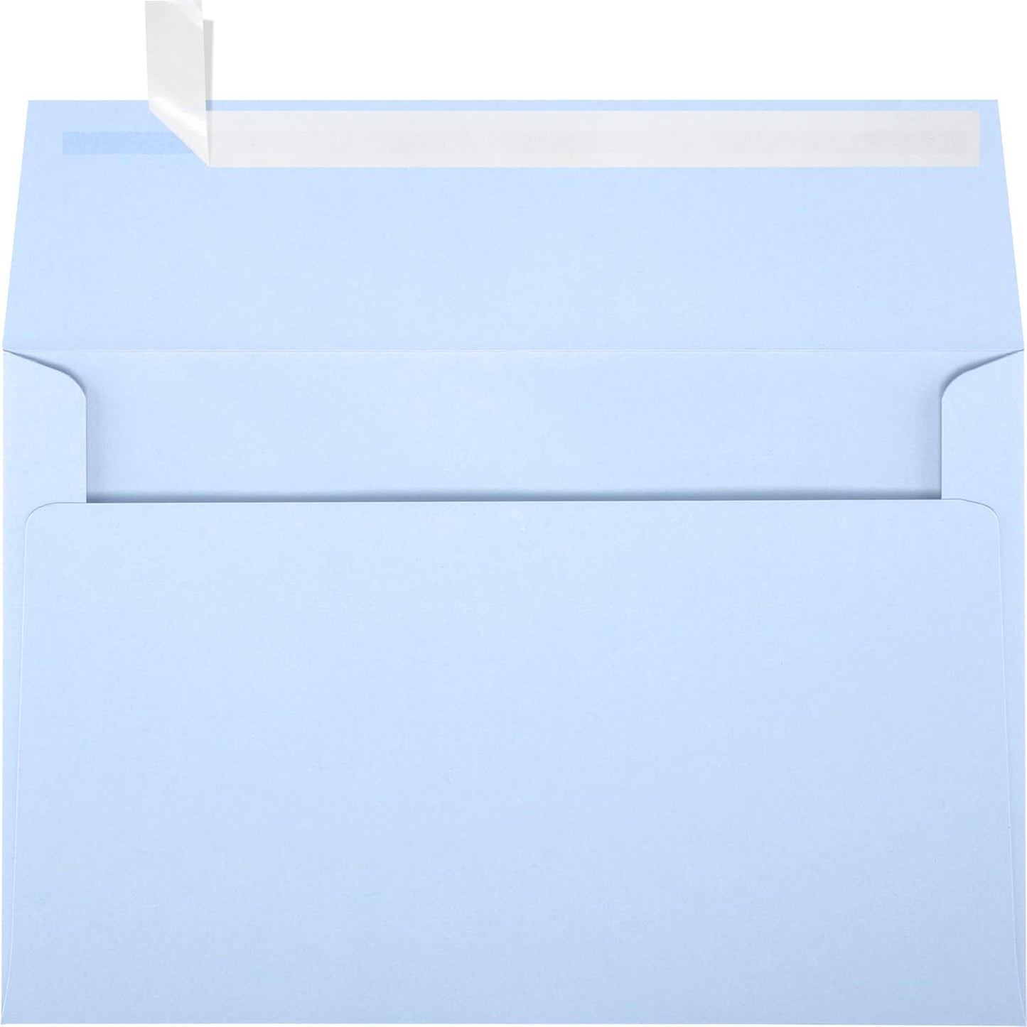 LUXPaper A9 Invitation Envelopes | Peel & Press | 5 3/4" x 8 3/4" | Baby Blue | 80lb. Text | 50 Qty