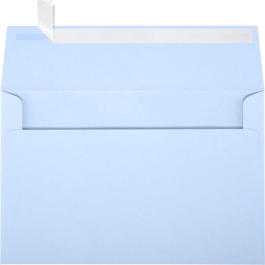 LUXPaper A9 Invitation Envelopes | Peel & Press | 5 3/4" x 8 3/4" | Baby Blue | 80lb. Text | 50 Qty