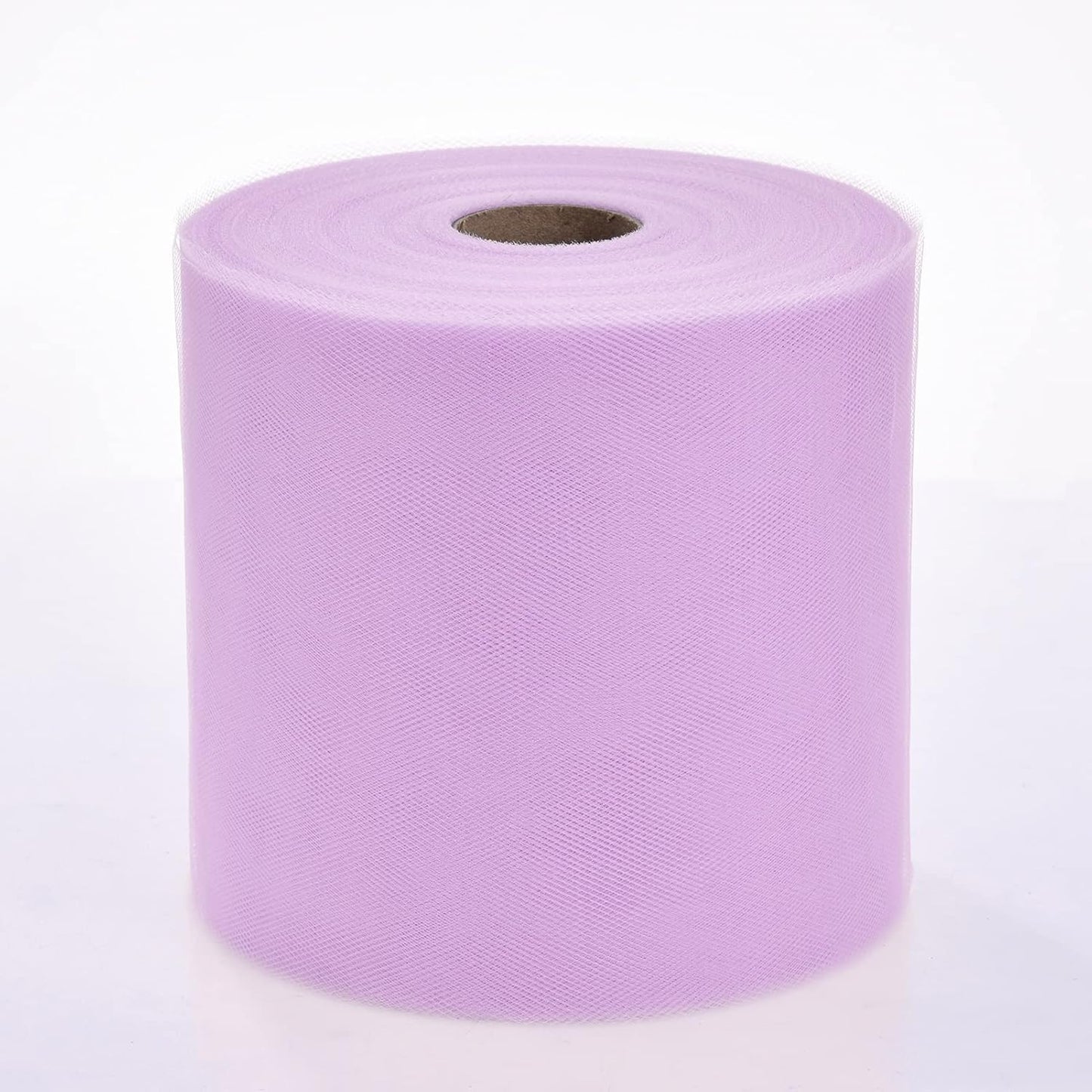 Tulle Fabric Roll, 6” by 200 Yards (600FT) Tulle Organza Fabric Spool for DIY Tutu Skirt Baby Shower Decor Wedding Backdrop Crafts Birthday Party Supplies(Lilac)
