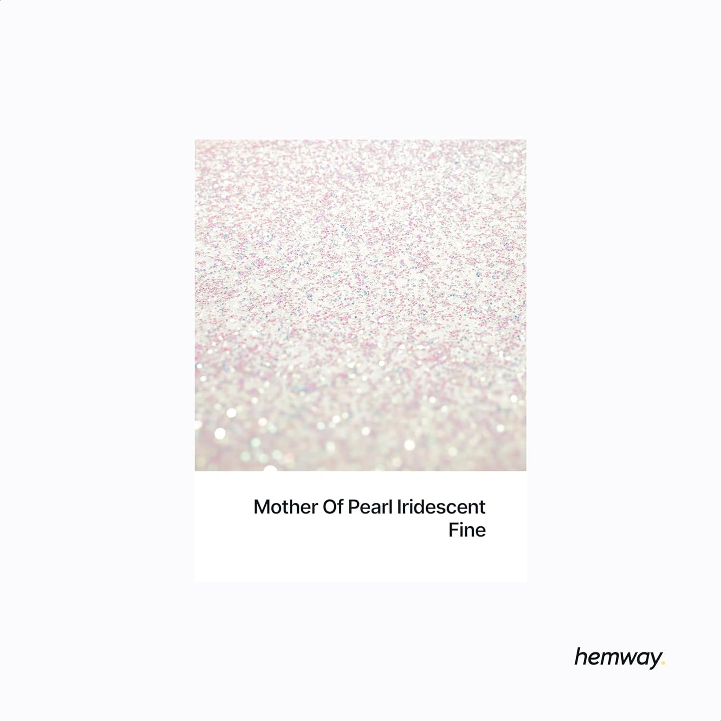Hemway Biodegradable Glitter Eco Friendly - 100g/3.5oz Bio Cosmetic Safe Sparkle Vegan for Face Eyeshadow Body Hair Festival Makeup Craft - Fine (1/64" 0.015" 0.4mm) - Mother of Pearl Iridescent