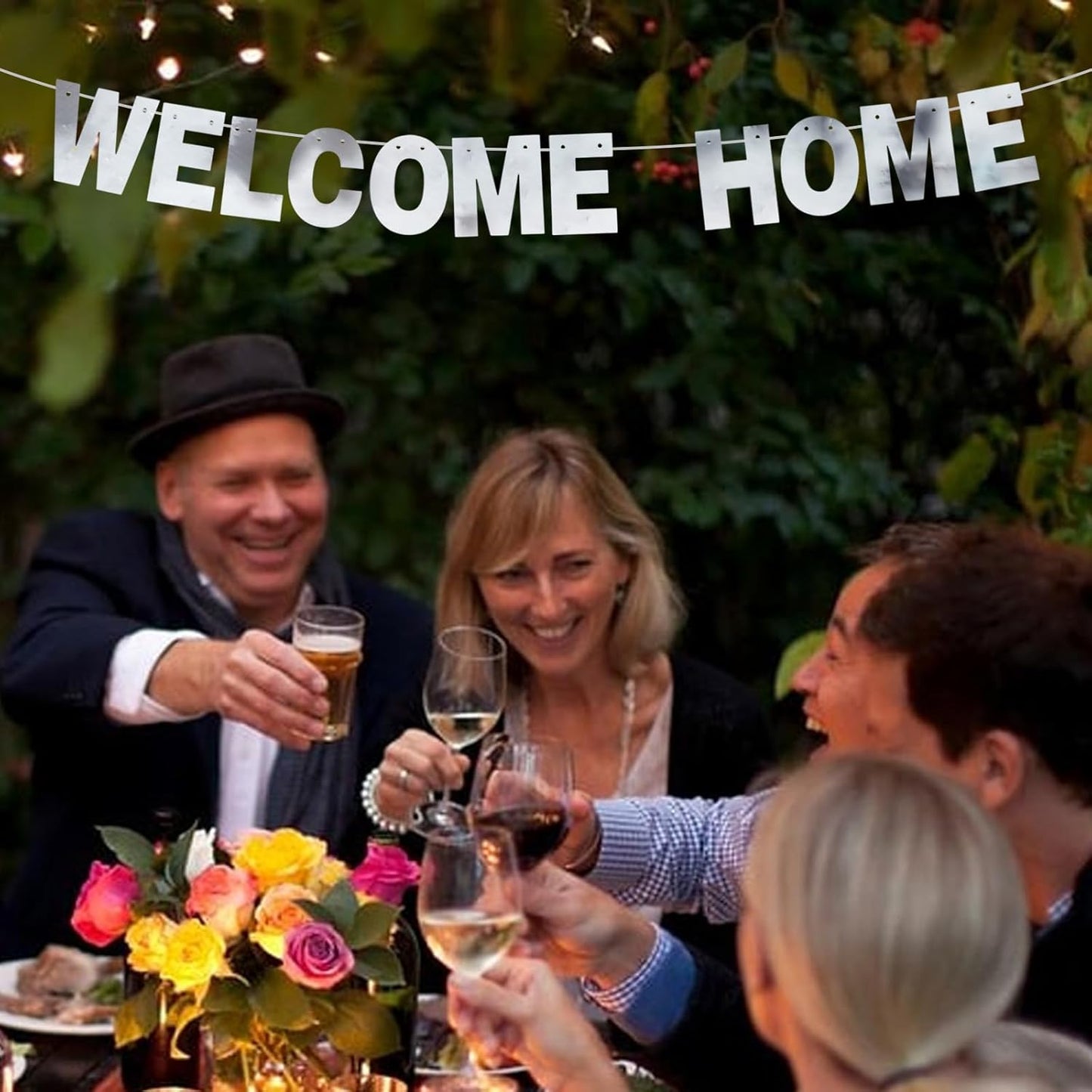 BEISHIDA Double-sided Silver 116 PCS DIY Letter Banner Kit Make Your Own Banner,Including 111 Letters and Numbers 3 Rope and 9 Threading Device,Customized for Birthday Graduation Wedding Decor