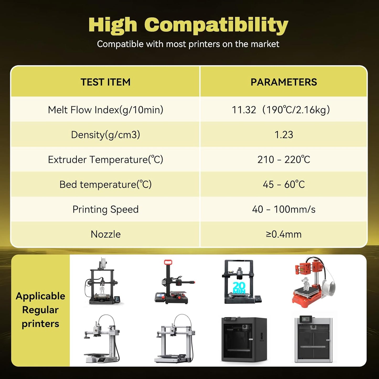 Silk PLA Filament 1.75mm Black Gold Dual Color PLA 3D Printer Filament 2 in 1 Coextrusion 1KG Spool(2.2lbs) 3D Printing Filament Dimensional Accuracy +/- 0.03mm Fits for Most FDM 3D Printers