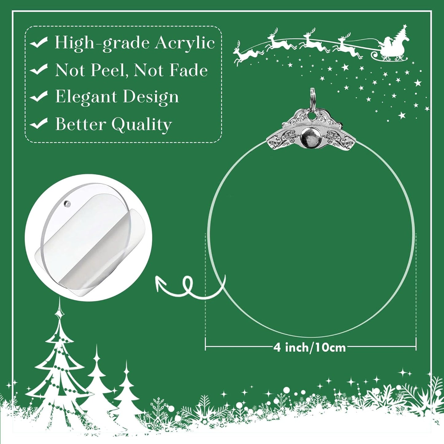 Christmas Ornaments 2025, Snowman, Unique Christmast Ornaments 4 Inch Acrylic Ornament Art, Holiday Decoration, Car Interiors Decors, Christmas Decorations