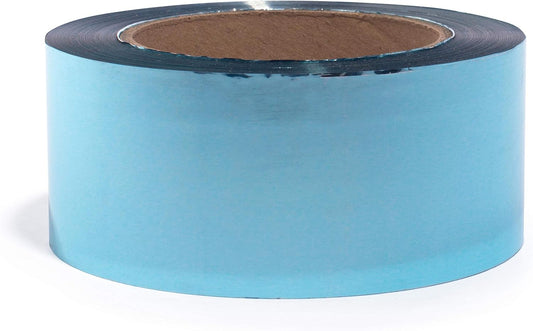 TCDesignerProducts Light Blue Metallic Streamer, 2 Inches x 500 Foot