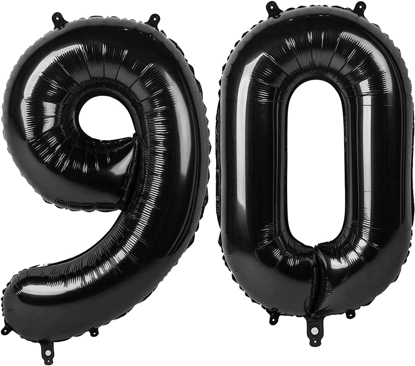 Black Number 90 Balloon 40 Inch Birthday Decorations, Anniversary and Graduation Party Supplies