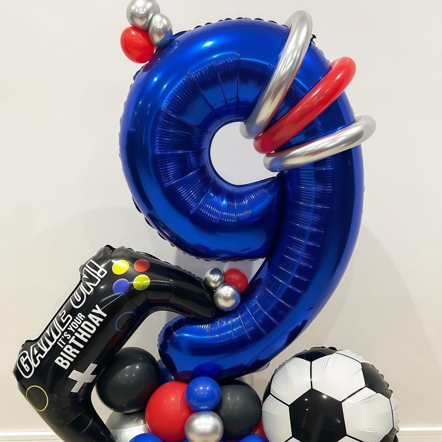 Navy Blue 1 Balloon Number,40 Inch Number 1 Balloon Big Dark Blue 1 Foil Mylar Helium Balloon for Birthday Party Decorations