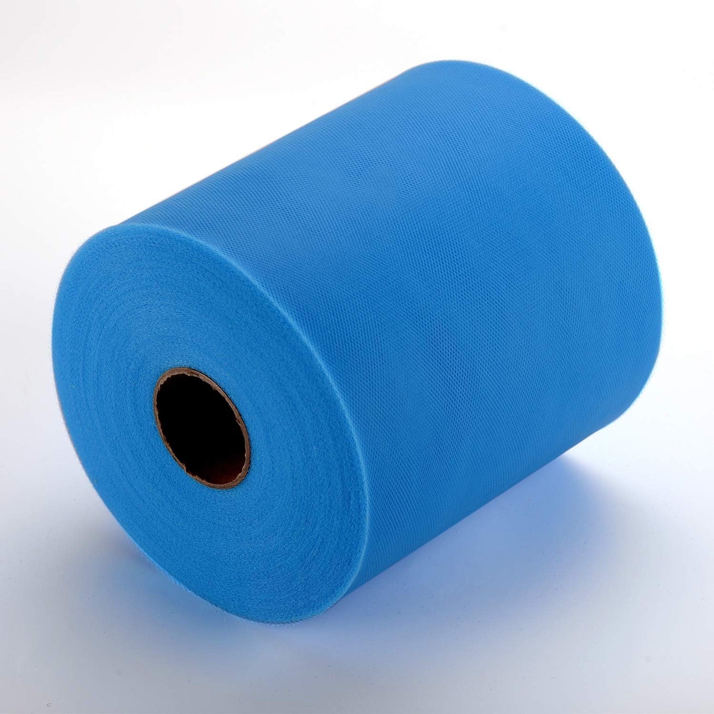 Tulle Fabric Roll, 6” by 200 Yards (600FT) Tulle Organza Fabric Spool for DIY Tutu Skirt Baby Shower Decor Wedding Backdrop Crafts Birthday Party Supplies (Peacock Blue)