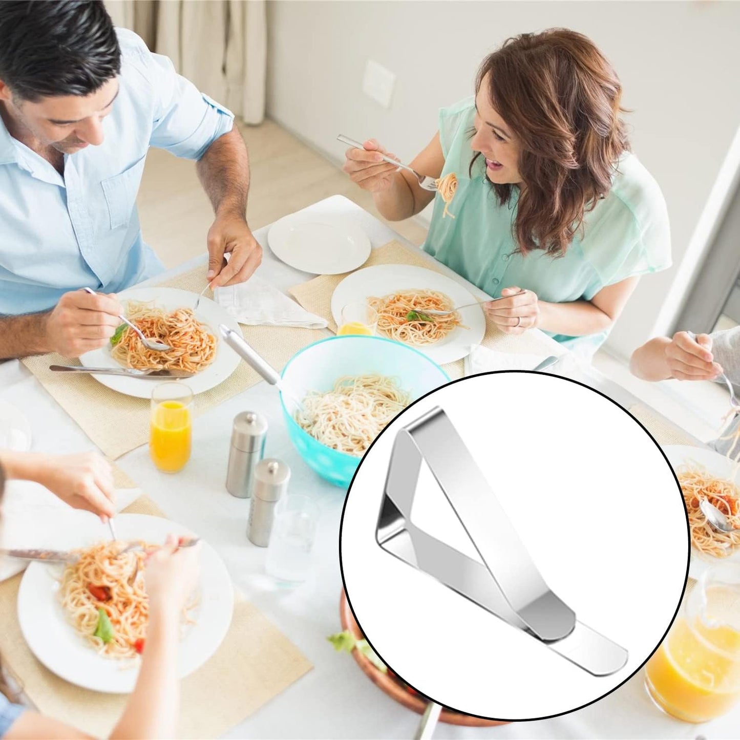 60pcs Tablecloth Clips,Heavy Duty Picnic Table Clips, Stainless Steel Table Cloth Cover Clamps, Table Cloth Holders Ideal for Home Wedding Party Indoor Outdoor Camping Picnic