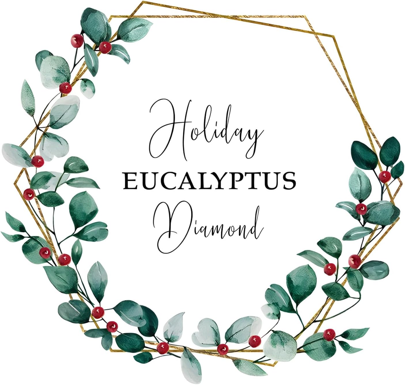 Custom Stickers for Weddings, Birthdays & Businesses - Personalized Labels with Your Logo - Waterproof, Fade and Heat Resistant - Pack of 100-1000 (Wreath T, 3.5 Inch)