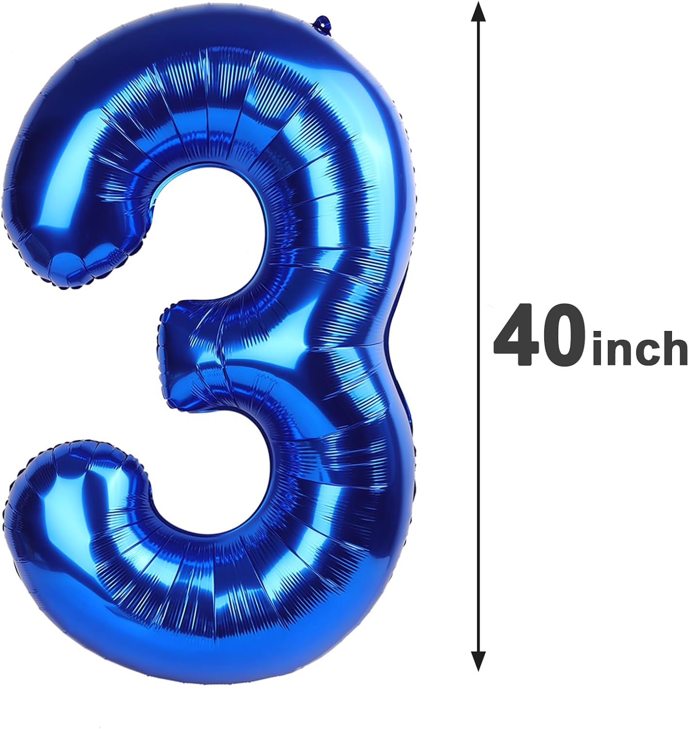 Navy Blue Jumbo Number 30 Balloon 40 Inch, Boy Girl 30 Birthday Supplies, Foil Helium 30 Birthday Giant Balloon, Mylar Blue Number Balloons Anniversary Decorations