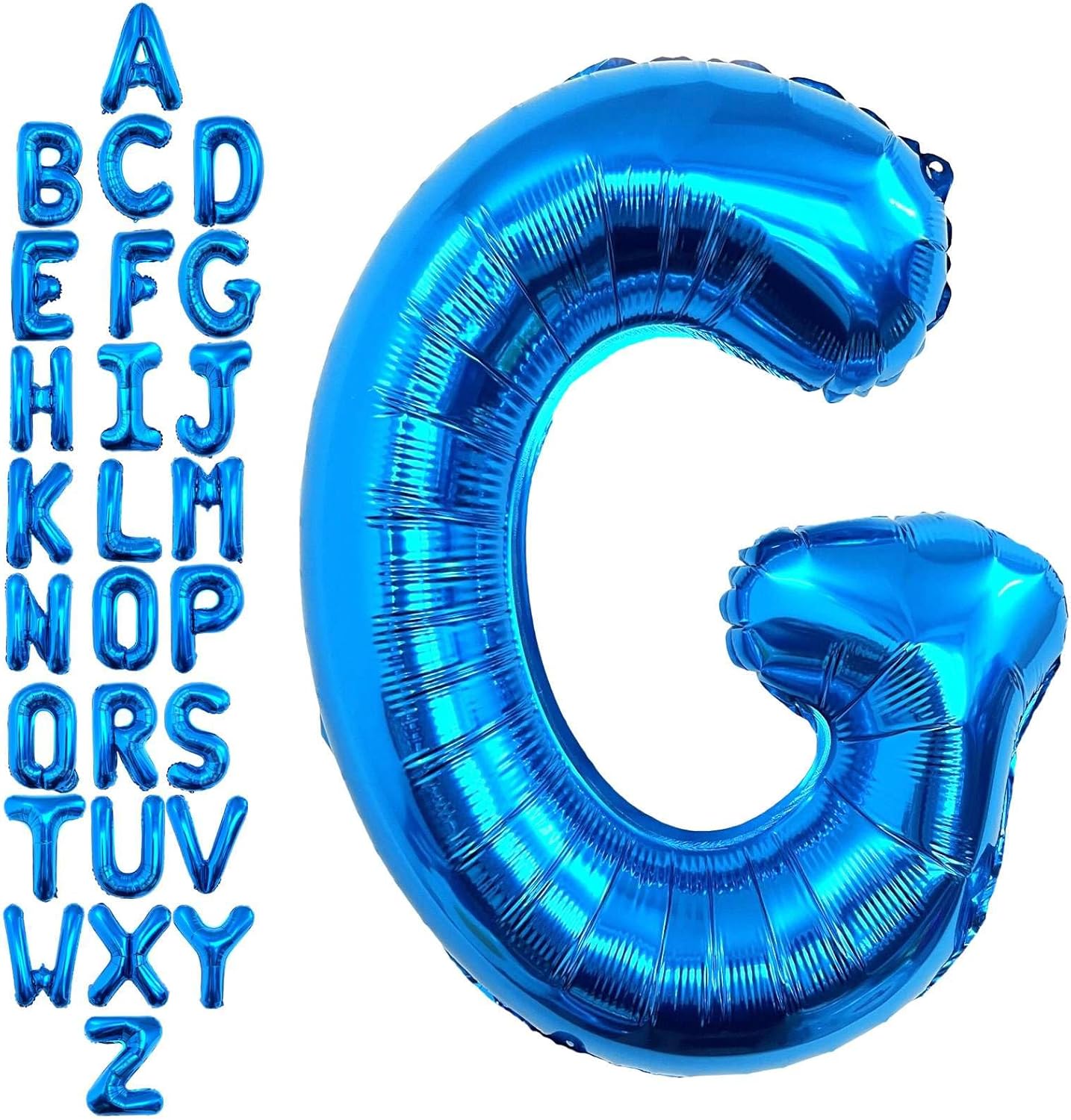 40 Inch Blue Letter G Balloons, DIY Phrase Foil Alphabet Letter G Balloons DIY Word G Banner for Birthday Anniversary Celebration Graduation Party Supplies Decoration